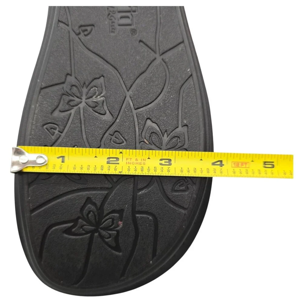 Alegria by PG Lite Sandals Womens 10.5 Wide Vienna Ankle Strap Black Leather - Picture 9 of 15